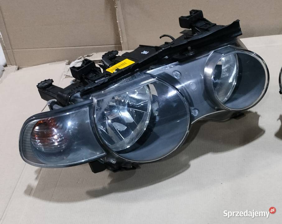 BMW E46 Compact lampy przednie komplet Oświetlenie wielkopolskie Środa Wielkopolska