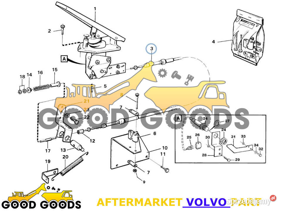 VOLVO LINKA GAZU 11053925 11118015 Władysławów