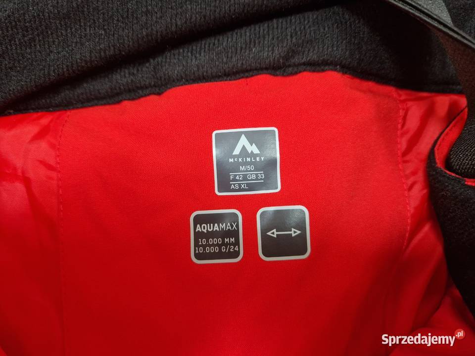 Spodnie czerwone narciarskie snowboardowe męskie Bibice