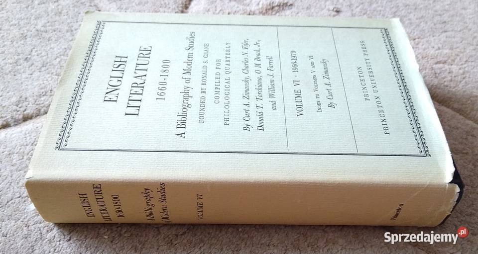 English literature 16601800 a bibliography of Gdańsk sprzedam