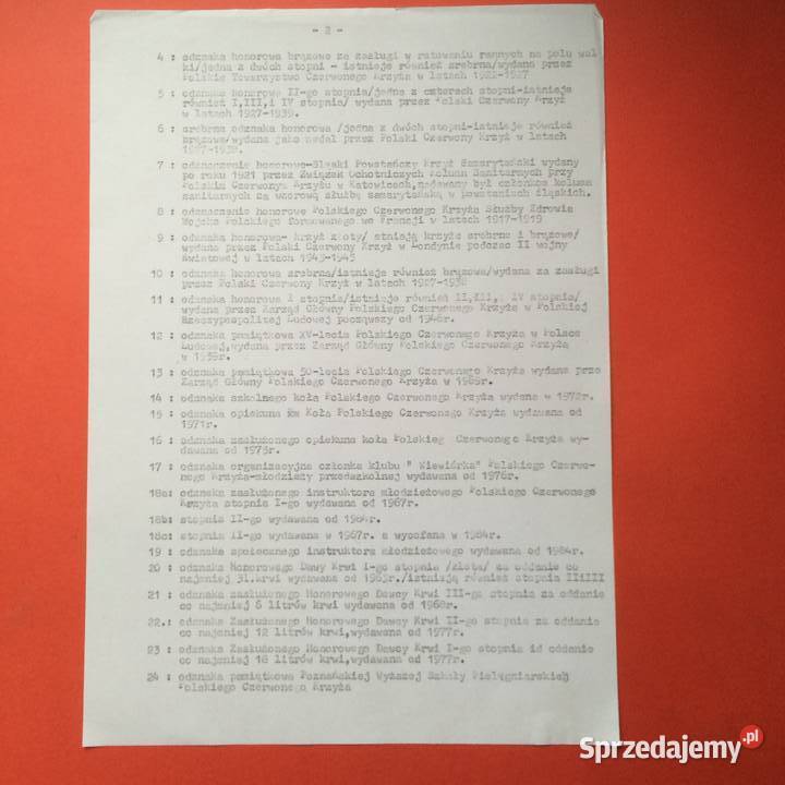 1981 Czerwony Krzyż Raport Szczecin