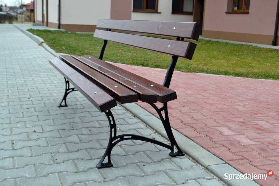 Ławka miejska ławki miejskie parkowe z oparciem Nowy Sącz