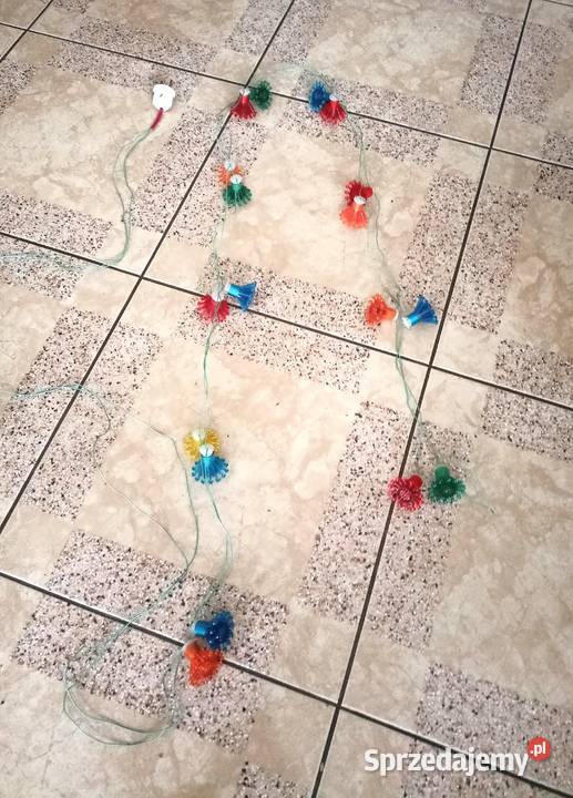 Lampki choinkowe z PRLu vintage