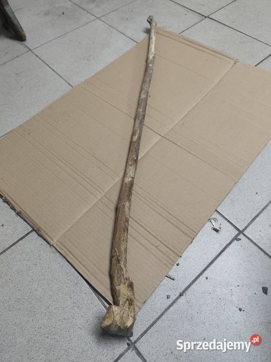 Zabytkowa drewniana laska podpórka gadżet retro Rzeszów