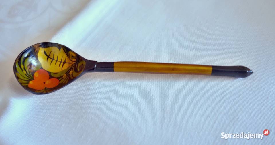 Drewniana łyżka malowana rękodzieło artystyczne Kraków sprzedam