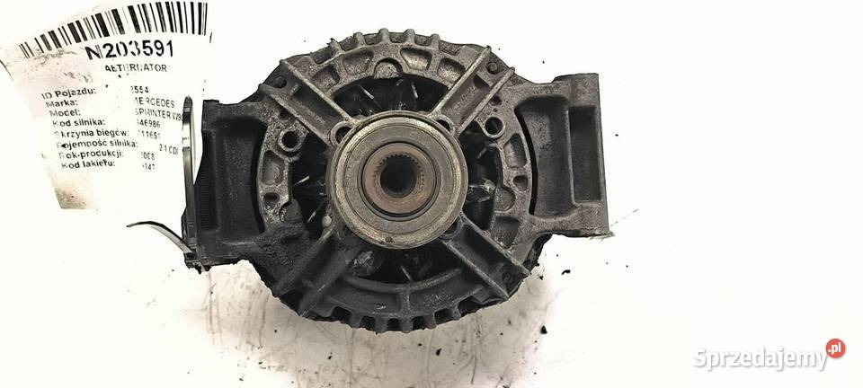 ALTERNATOR MERCEDES SPRINTER W906 kujawsko-pomorskie Lipno
