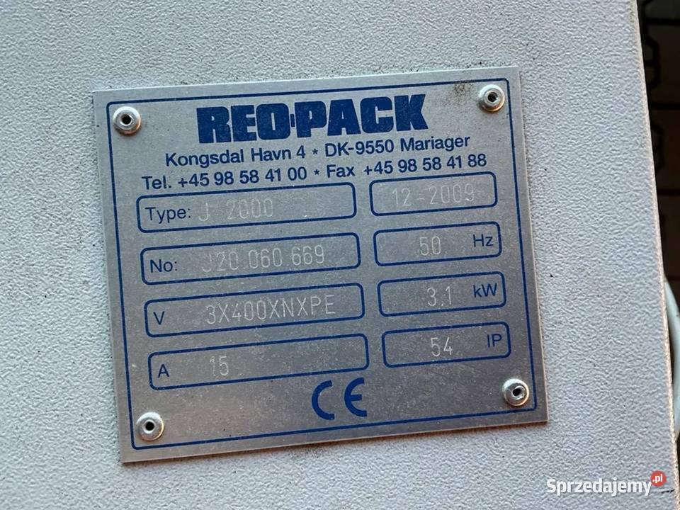 REOPACK J 2000 owijarka paletowa wielkopolskie Wojnowice sprzedam