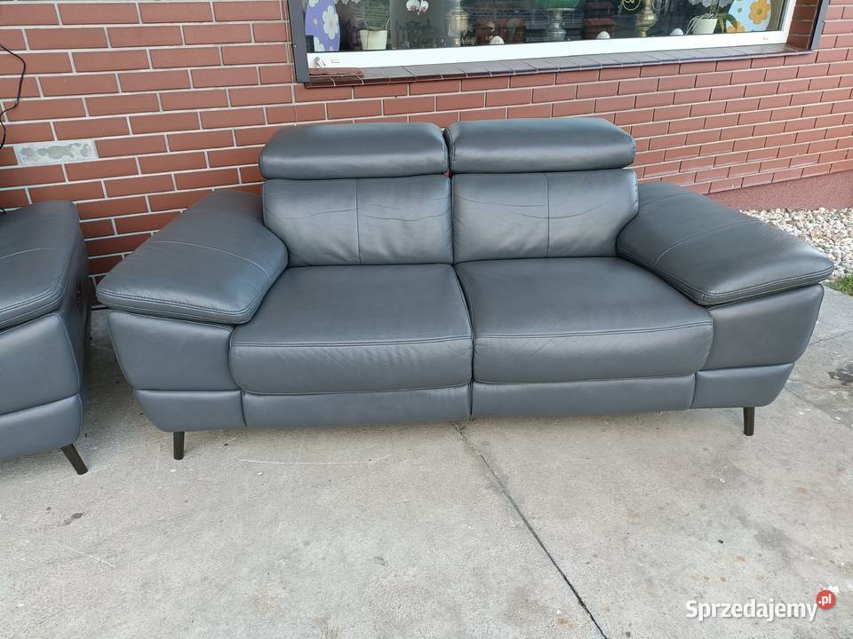 Sprzedam dwie sofy ze skóry Konin sprzedam