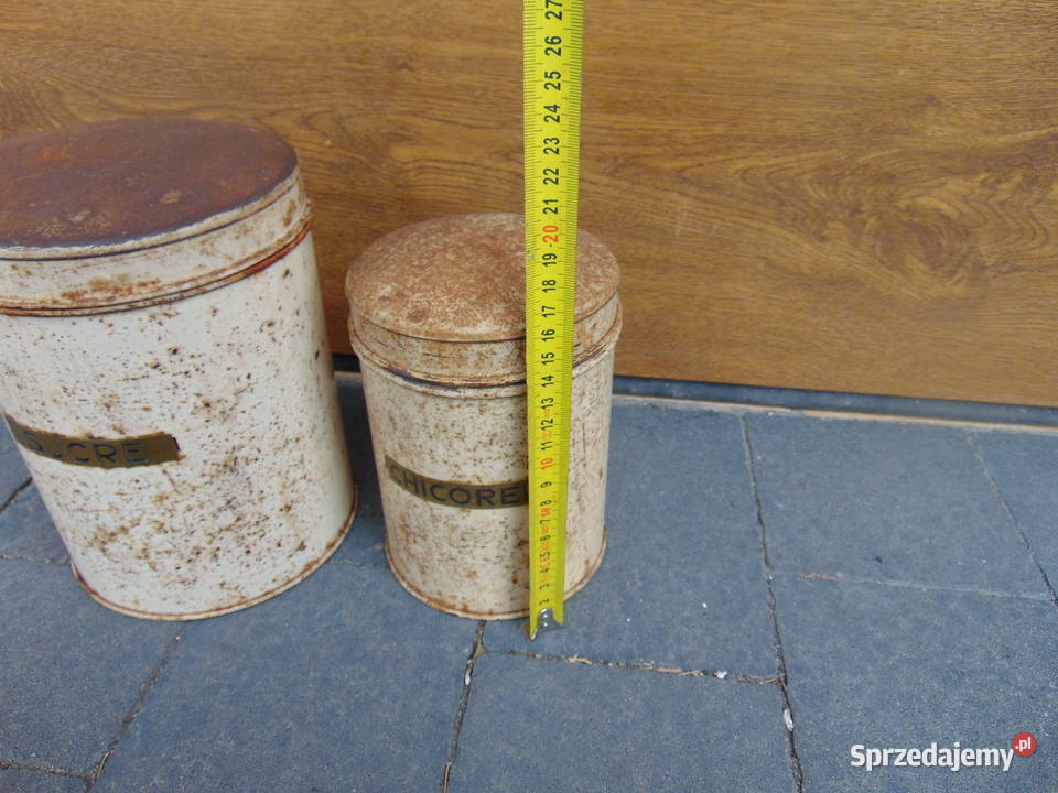 STARA PUSZKA METALOWA CUKIER CHICORE OPAKOWANIE Korfantów