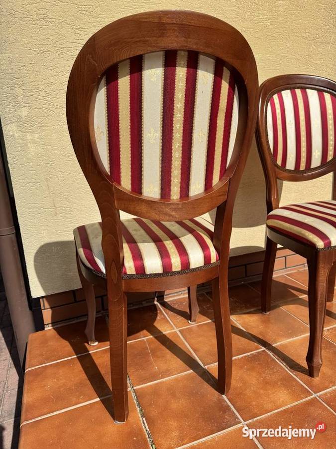 Krzesło Ludwikowe stylowe medalion ludwikowskie Sulbiny sprzedam