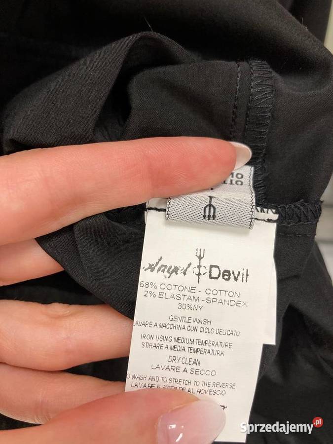 Nowa czarna koszula dżety włoska AngelDevil S podkarpackie Nisko