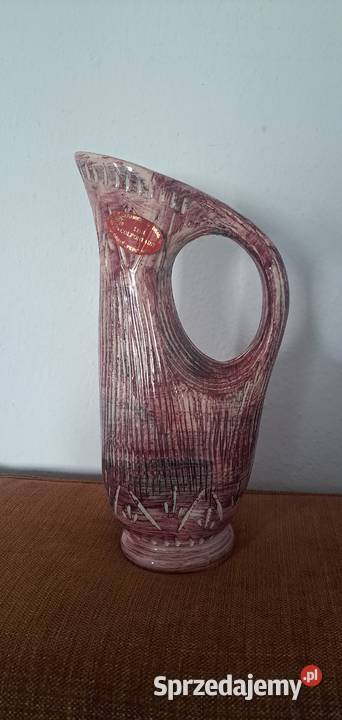 ceramiczny dzbanek ręcznie malowany Belgia Warszawa