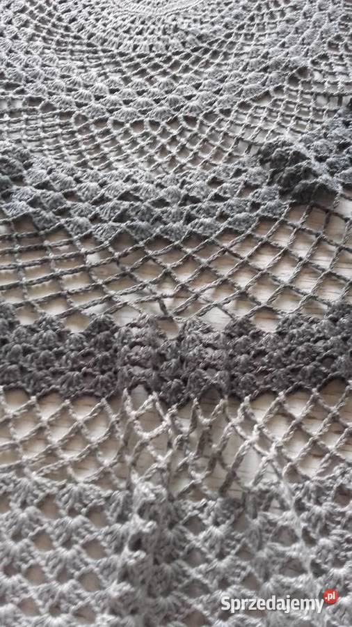 OKAZAŁA SERWETA W ODCIENIACH SZAROŚCI I Piła