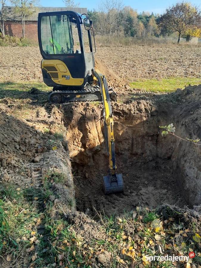 Usługi Minikoparka przylacze wody kanalizacji