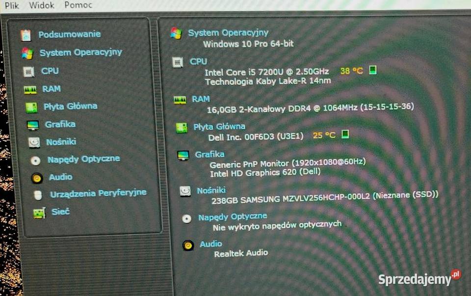 Laptop DELL Latitude 7480 i5 7200U 16Gb ram 256 Opole