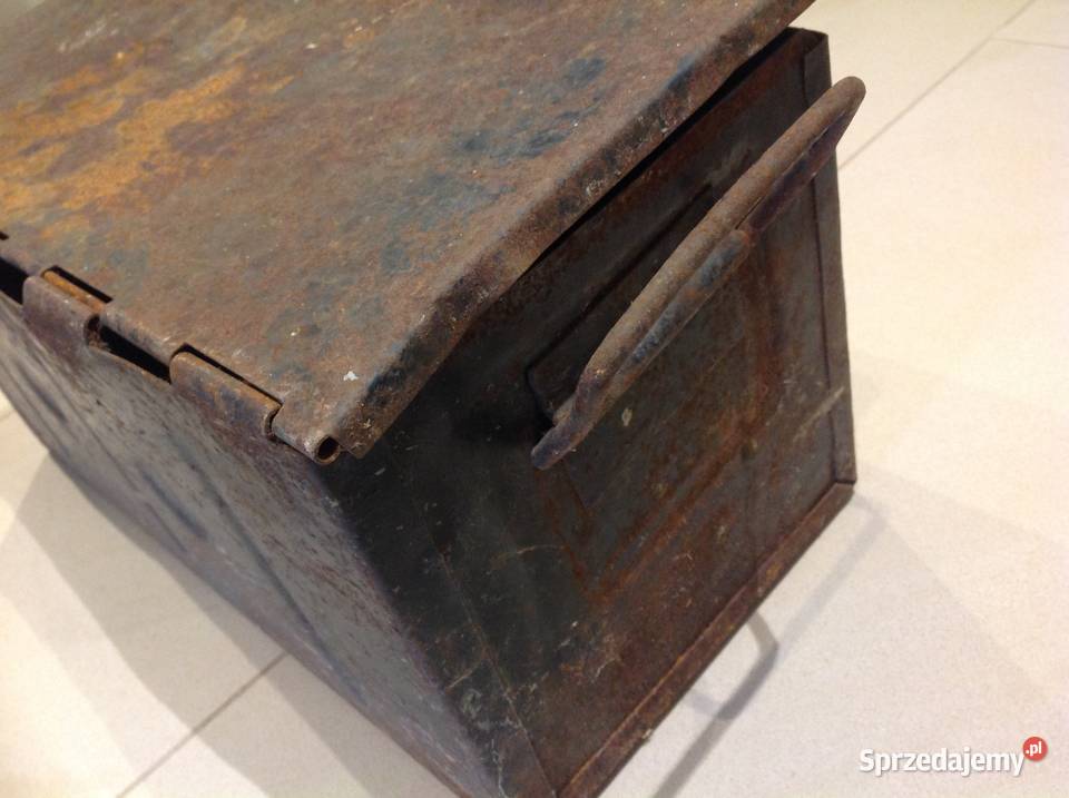 Stara Skrzynka Metalowa ZES CHOJNÓW Sygnowana Nowa Sól