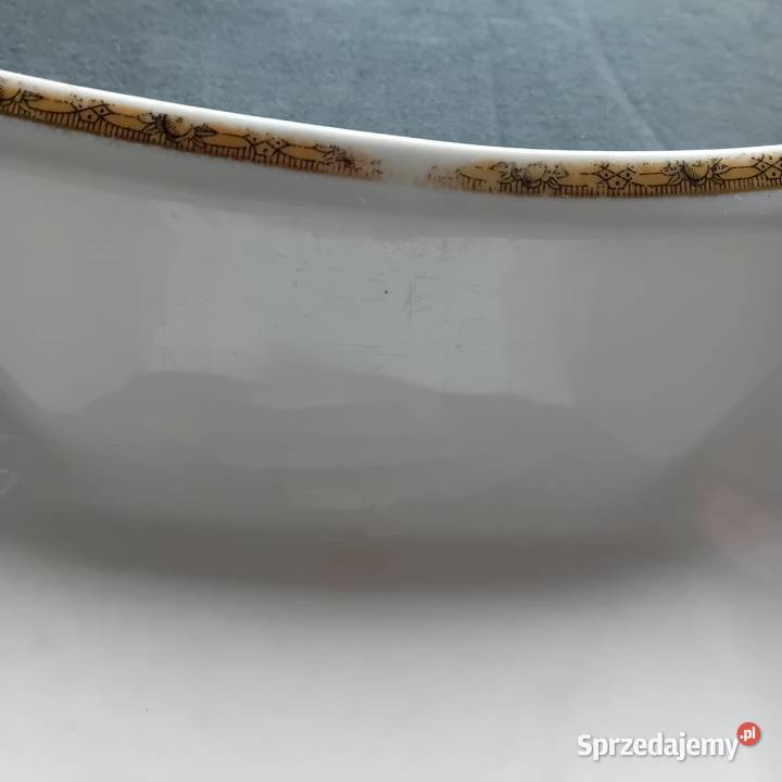 Miska salaterka porcelanowa Giesche sygnatura z Koźminek
