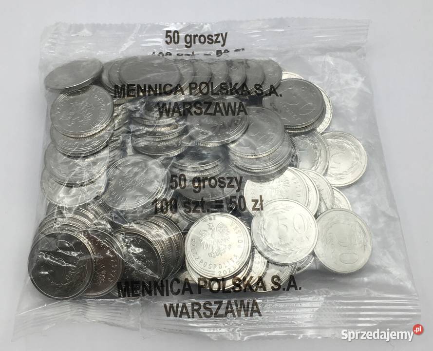 50 groszy gr 2023 MW Kolekcjonerski woreczek mazowieckie Warszawa