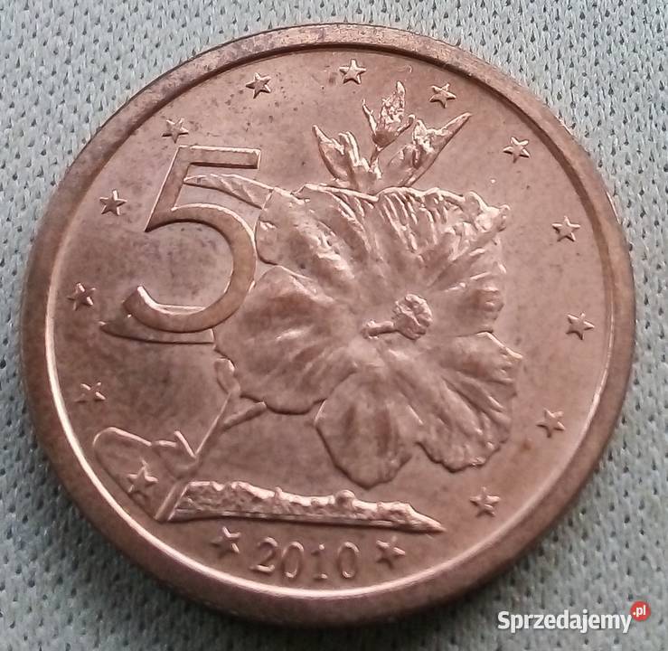 WYSPY COOKA5 CENTÓW2010 r KWIAT