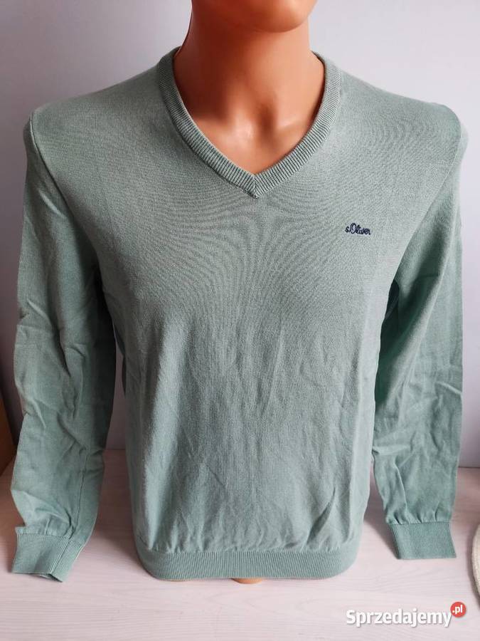 Sweter serek sOliver zielony