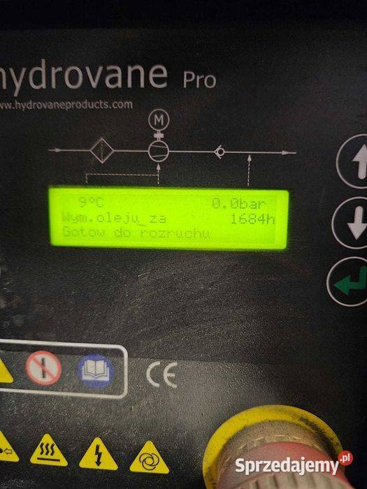 Kompresor śrubowy Hydrovane HR07 osuszacz Góra