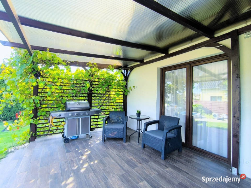 Nowoczesny bliźniak z ogrodem tarasem i basenem Sprzedaż dolnośląskie Obora