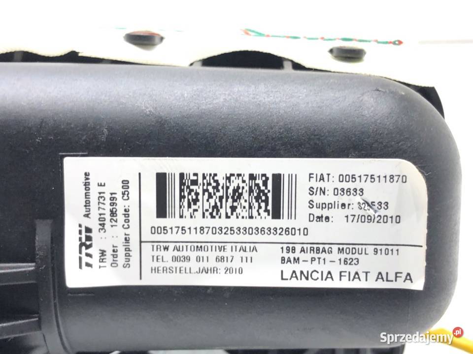 PODUSZKA POWIETRZNA PASAŻERA FIAT BRAVO II sprzedam