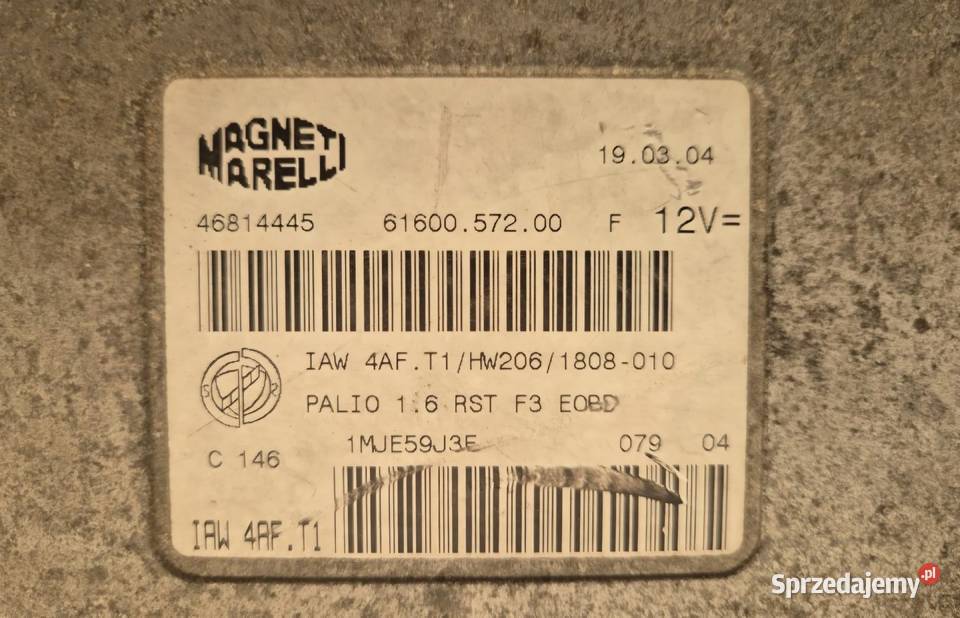 KOMPUTER STEROWNIK SILNIKA FIAT PALIO ALBEA Komputery Działoszyce