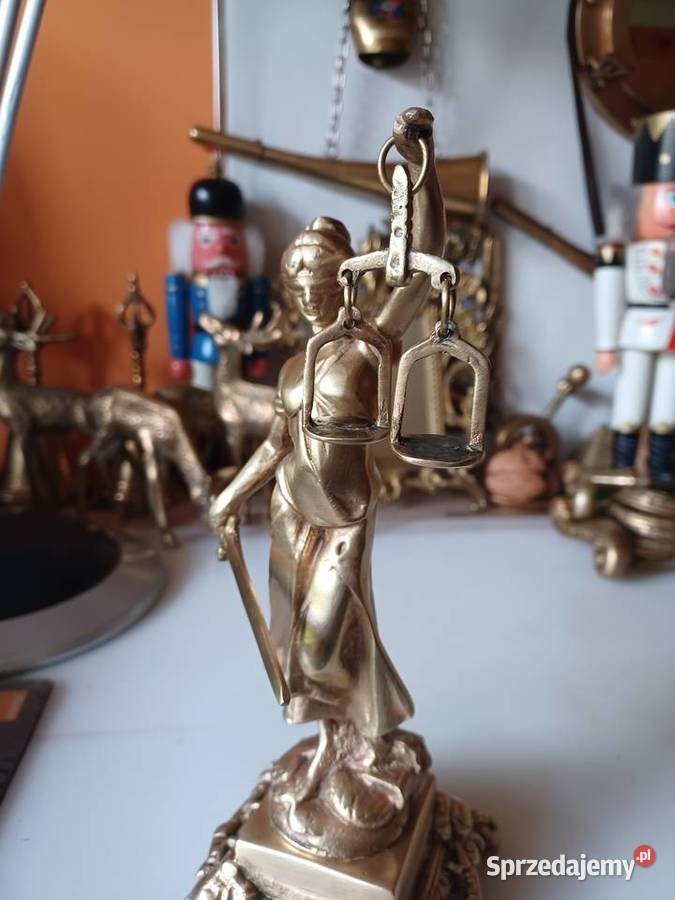 Temida Bogini sprawiedliwości Figura mosiężna Figurki i rzeźby Poznań
