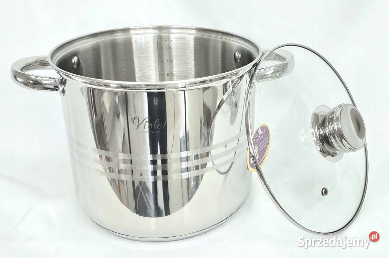 WYPRZEDAŻ 229 Garnki nierdzewne rosołowe VIOLET Garnki i szybkowary Zabrze