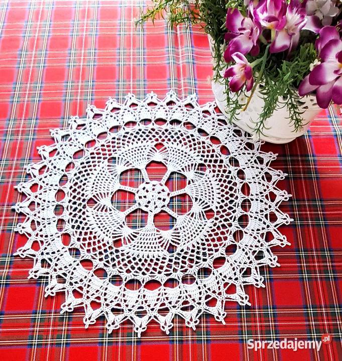 Serwetka na szydełku Wielkanocna rękodzieło NN14 Poznań