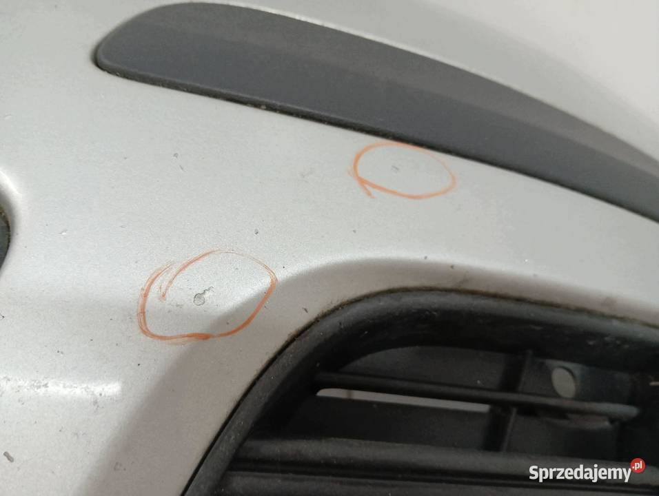ZDERZAK PRZÓD HALOGENY LIFT SREBRNY Skoda Fabia