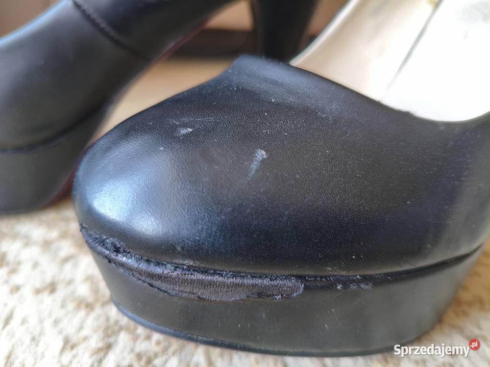 Czarne wysokie szpilki czarny lubelskie Bełżyce