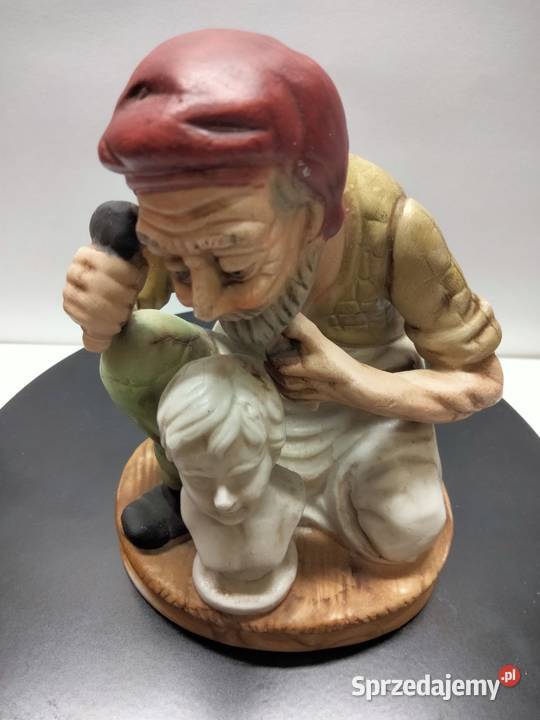 Włoska porcelana figura Rzeźbiarz stan idealny Gniezno sprzedam