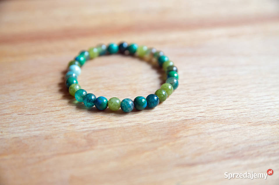 Handmade bransoletka niebieska zielona prezent śląskie Żywiec sprzedam