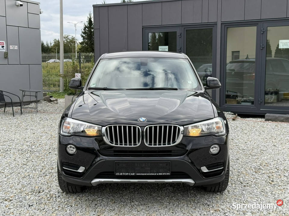 BMW X3 20D 150 2015r skóry Navi hak zadbana F25 światła przeciwmgielne Wrocław