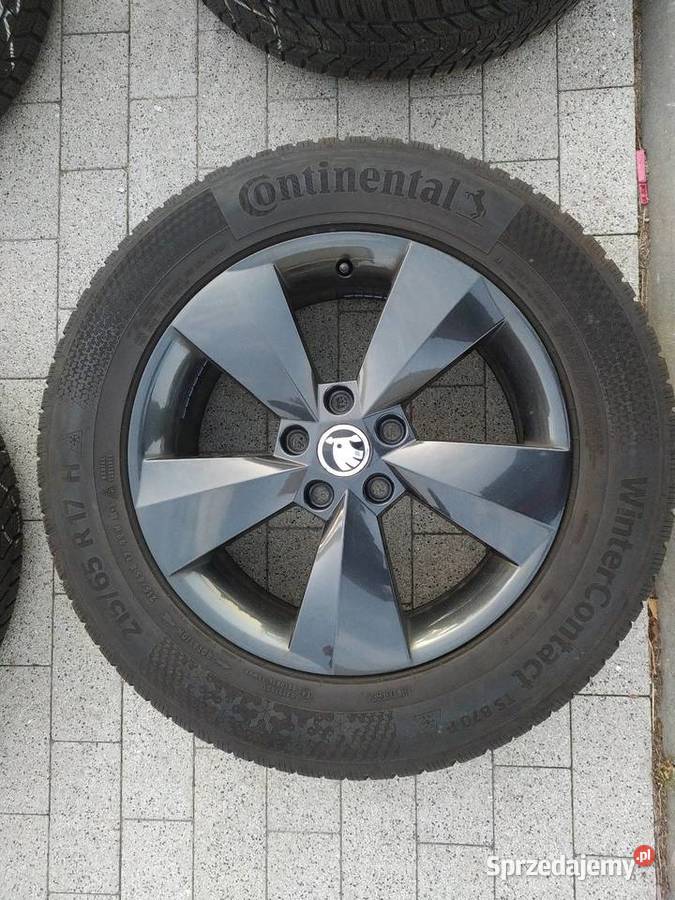 Oryginalne felgi Skoda Nanuq 17 opony zimowe Samochodowe Bytów