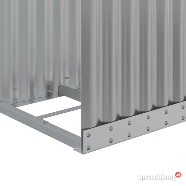 Stojak na drewno jasnoszary 40x45x170 stal