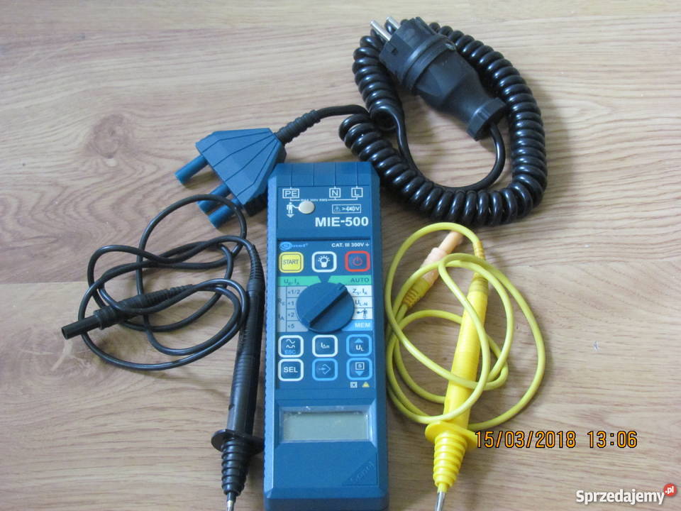 Miernik instalacji elektrycznych MIE500 Elektryka i akcesoria