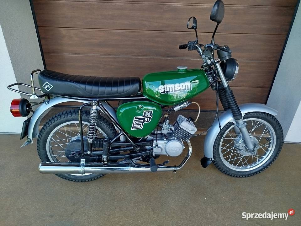 Simson S 51 ważny przegląd i ubezpieczenie Rok produkcji 1989 Pajęczno