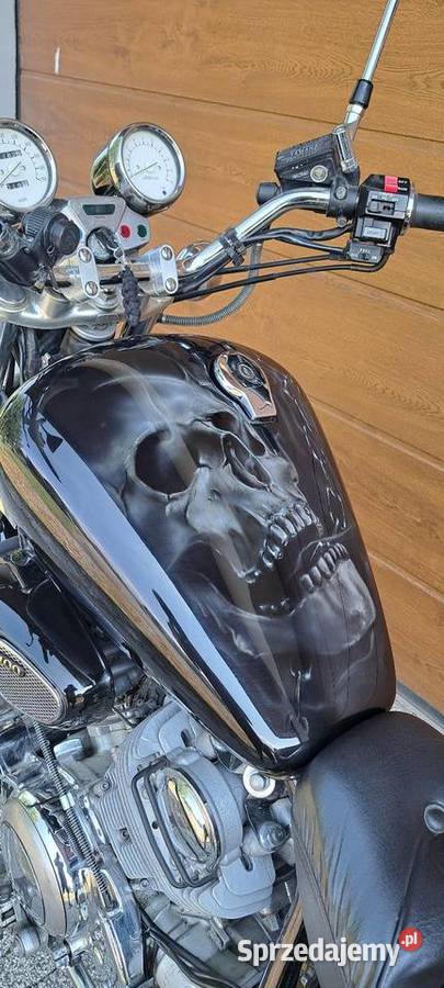 YAMAHA VIRAGO XV 1100 AIRBRUSCH GHOST RIDER 41128km mazowieckie sprzedam