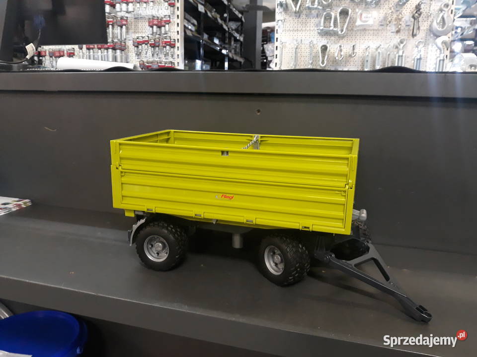 Przyczepa z podwyższonymi buratmi zielona łódzkie Wieluń