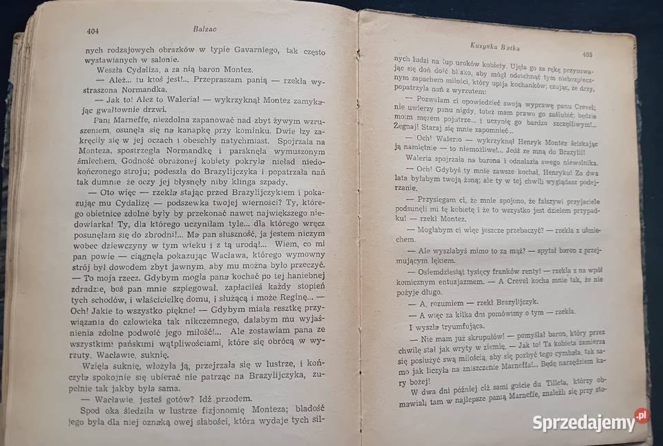 Balzac Kuzynka Bietka Ksiażka i Wiedza 1949 r Koźminek