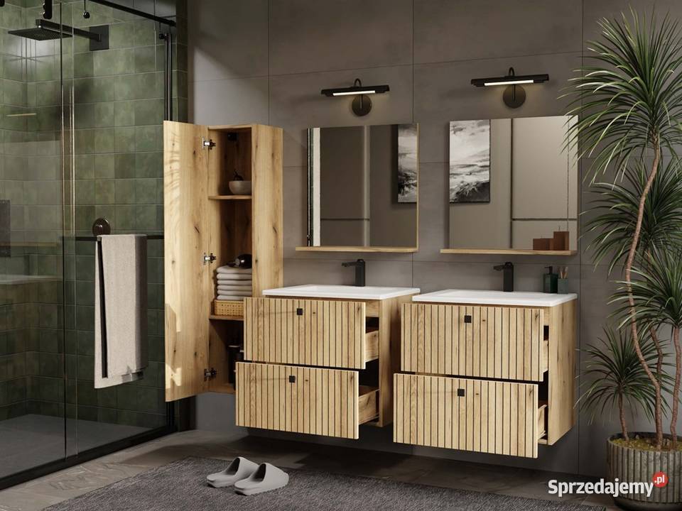 Szafka pod umywalkę TIGO 60 2S Dąb Evoke 59cm