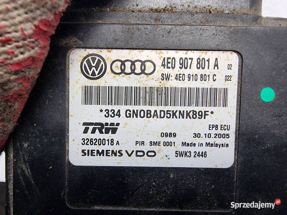 MODUŁ AUDI A8 D3 4E0907801A osobowe Lipno