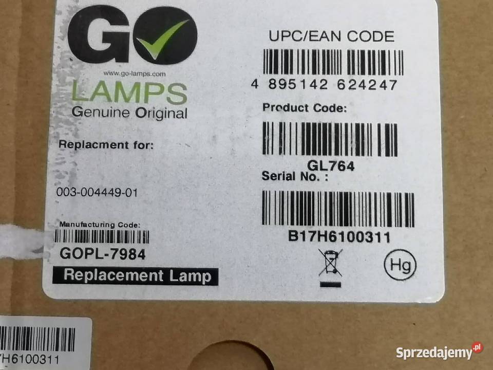 OKAZJA Lampa do projektora Go Lamps GL764