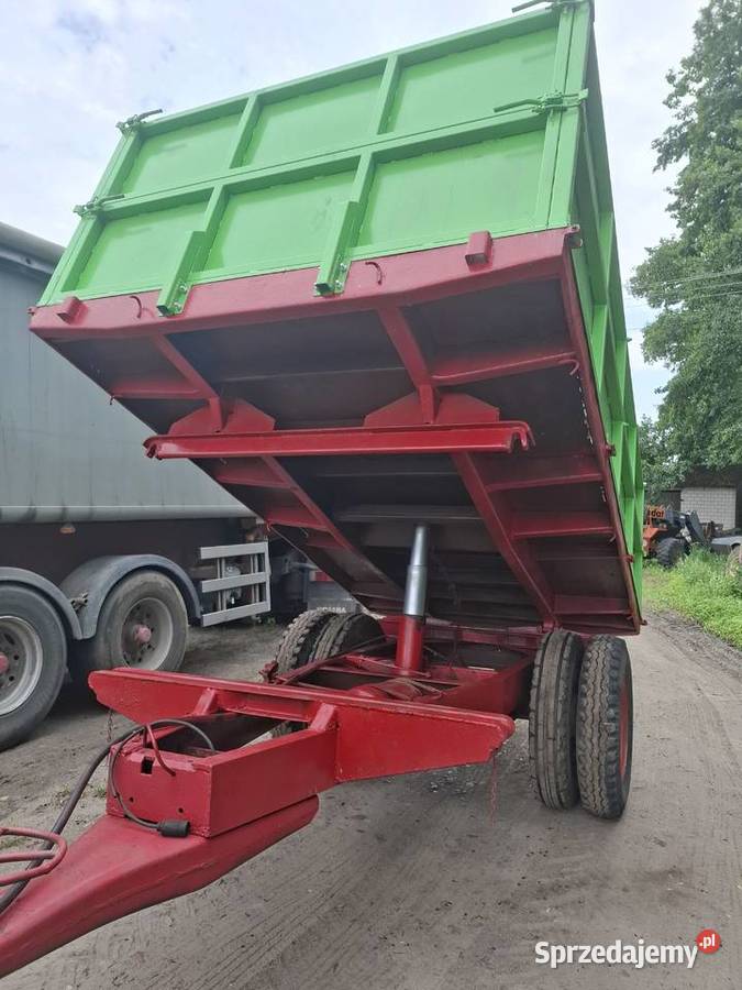 Przyczepa jednoosiowa wywrotka Przyczepy rolnicze Wola Pomianowa