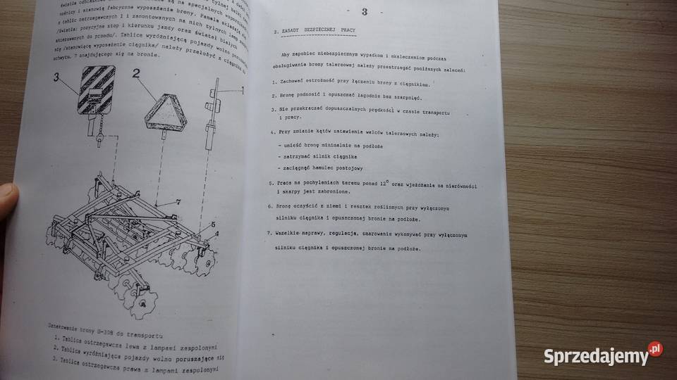 Brona talerzowa U 308 instrukcja i katalog