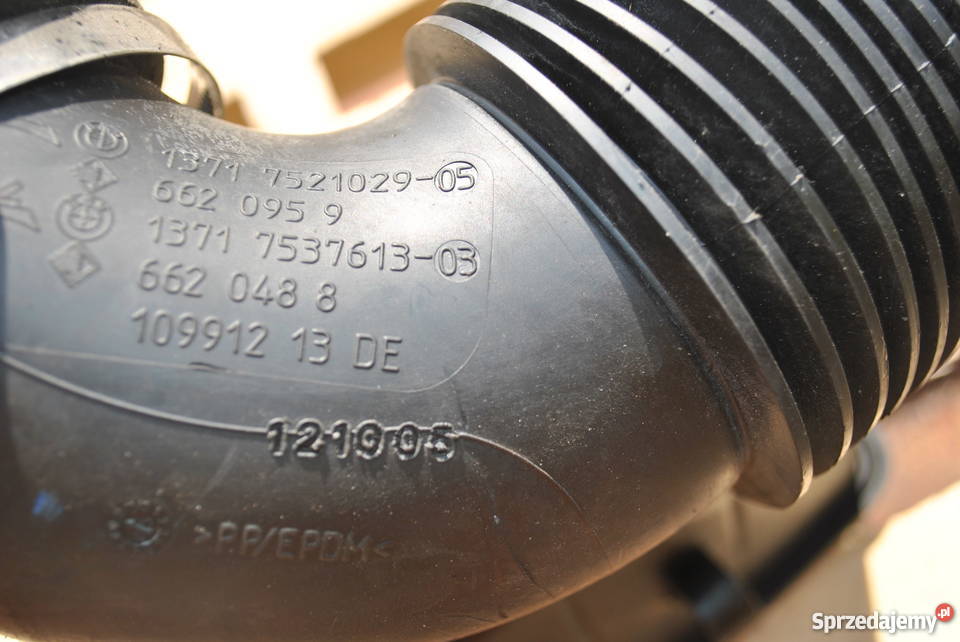 Przewód gumowy z rezonatorem BMW E60 E61 E63 E64 śląskie Poręba