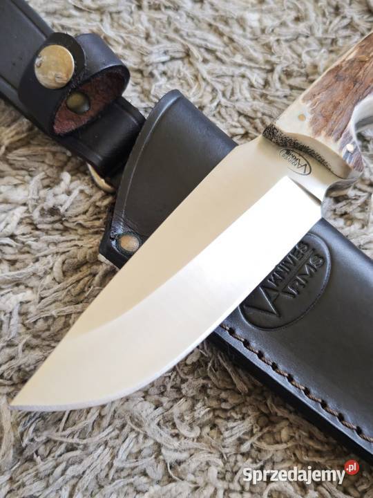 Nóż myśliwski 55 Róg 60HRC Busko-Zdrój